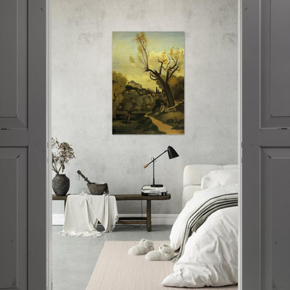 THE ROAD AND THE TREE - Andre Derain Brushed Aluminum Print - 70x100 cm / 28x40 inches | Andre Derain Aluminum Print | Andre Derain Prints