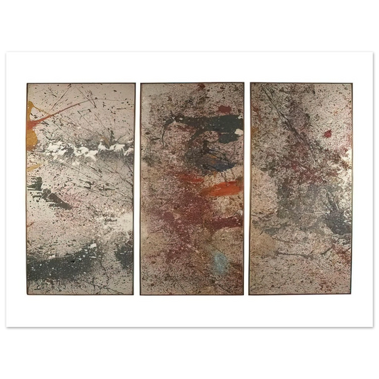 Taro Yamamoto - UNTITLED TRIPTYCH 1961  75x100 cm / 30x40inches Fine Art Poster