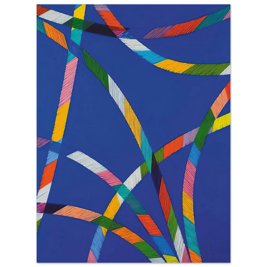 Piero Dorazio - Sistina I - 1987  75x100 cm / 30x40inches Fine Art Poster