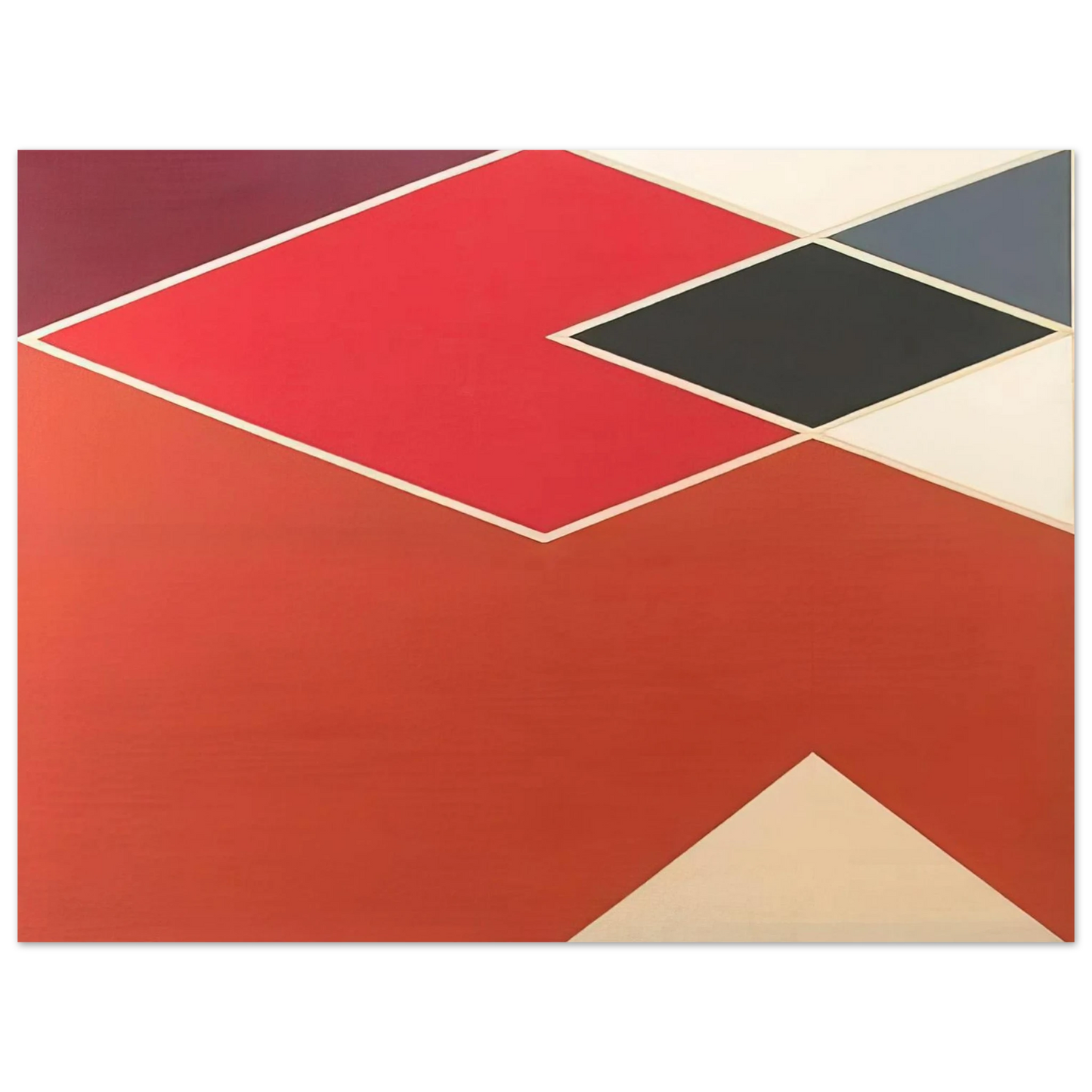 Larry Zox - Tikke from the Diamond Cut Series - 1968  75x100 cm / 30x40inches Fine Art Poster