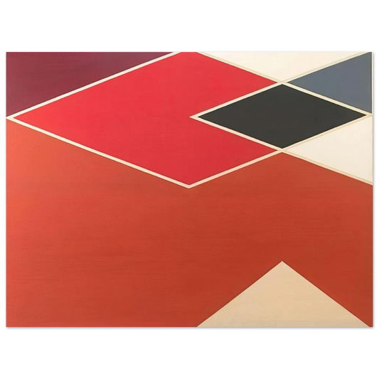 Larry Zox - Tikke from the Diamond Cut Series - 1968  75x100 cm / 30x40inches Fine Art Poster