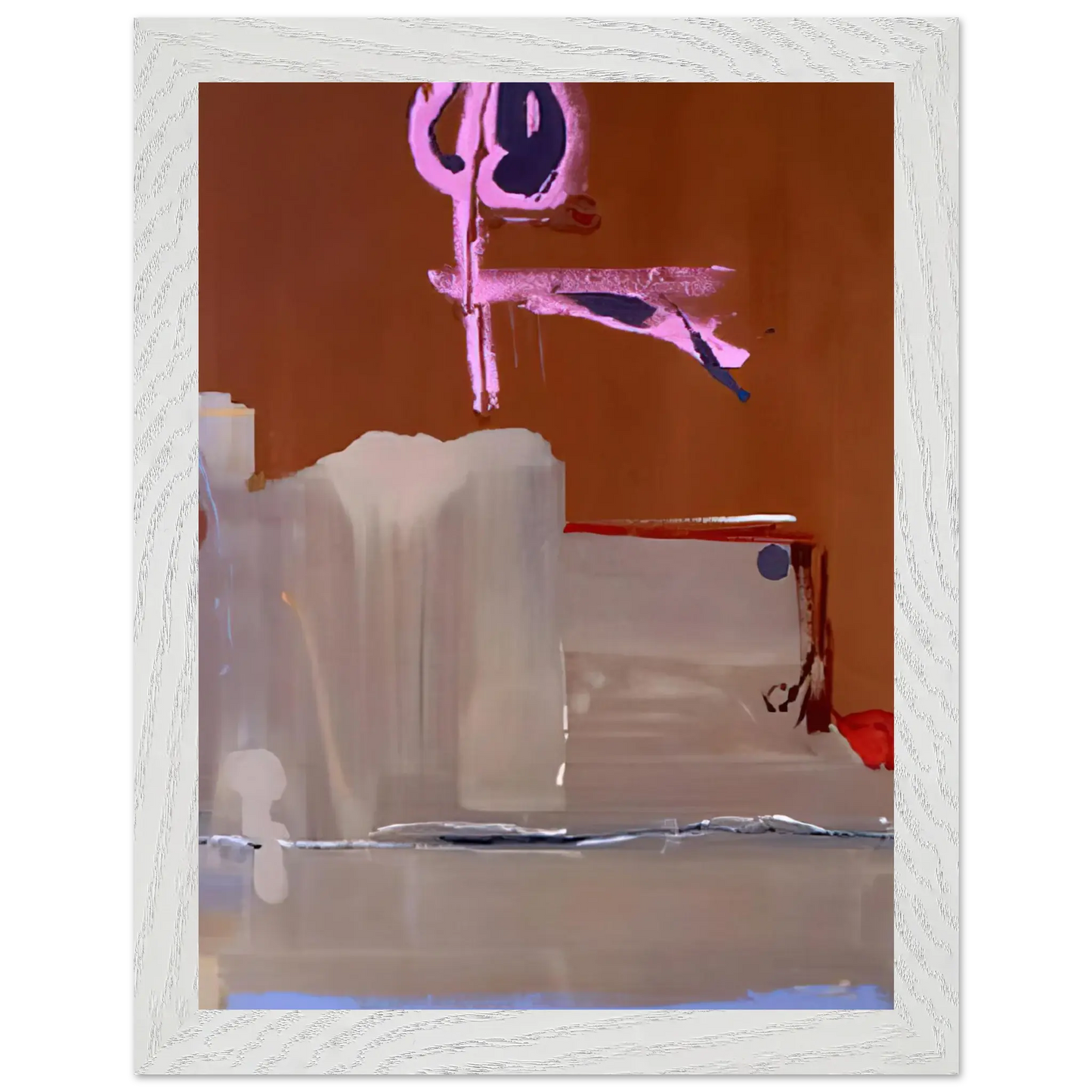 Helen Frankenthaler - Captain s Watch - 1986 Wall art - 40x50 cm / 16x20 Inches - Premium Wooden Framed Poster With Fine Art Paper - Wood frame