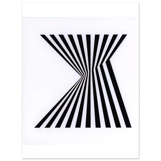Bridget Riley - UNTITLED FRAGMENT 1 1965  75x100 cm / 30x40inches Fine Art Poster