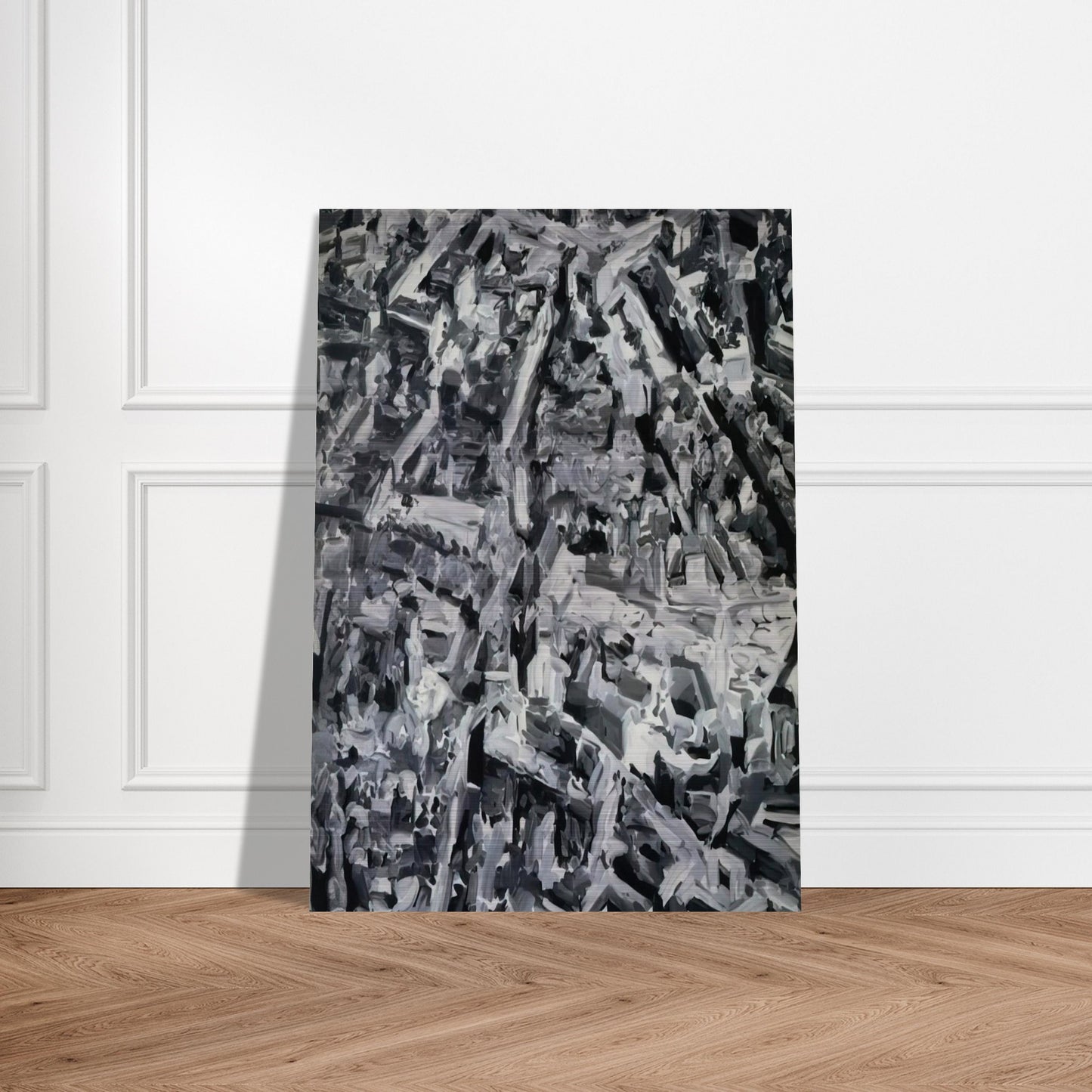 TOWNSCAPE F 1968 - Gerhard Richter Brushed Aluminum Print - 70x100 cm / 28x40 inches | Gerhard Richter Aluminum Print | Gerhard Richter Prints