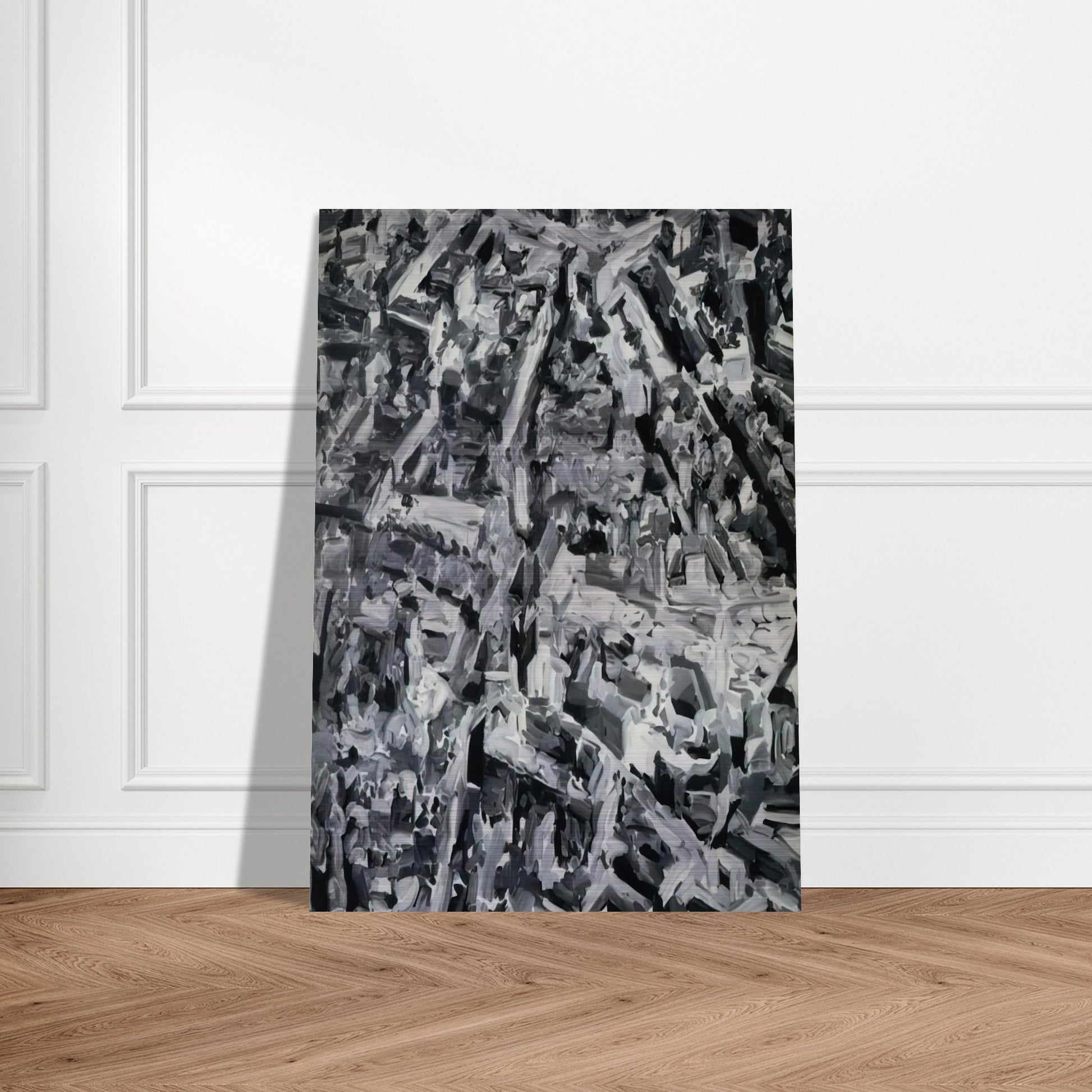 TOWNSCAPE F 1968 - Gerhard Richter Brushed Aluminum Print - 70x100 cm / 28x40 inches | Gerhard Richter Aluminum Print | Gerhard Richter Prints