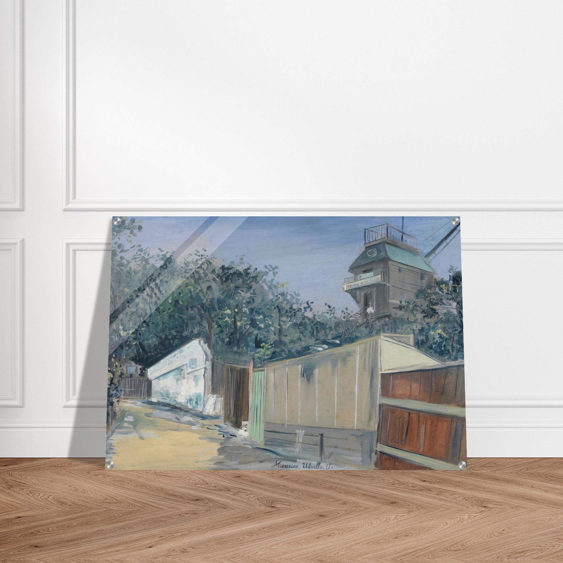 LE MOULIN DE LA GALETTE A MONTMARTRE 1915 - Maurice Utrillo Acrylic Print - 70x100 cm / 28x40″ inches