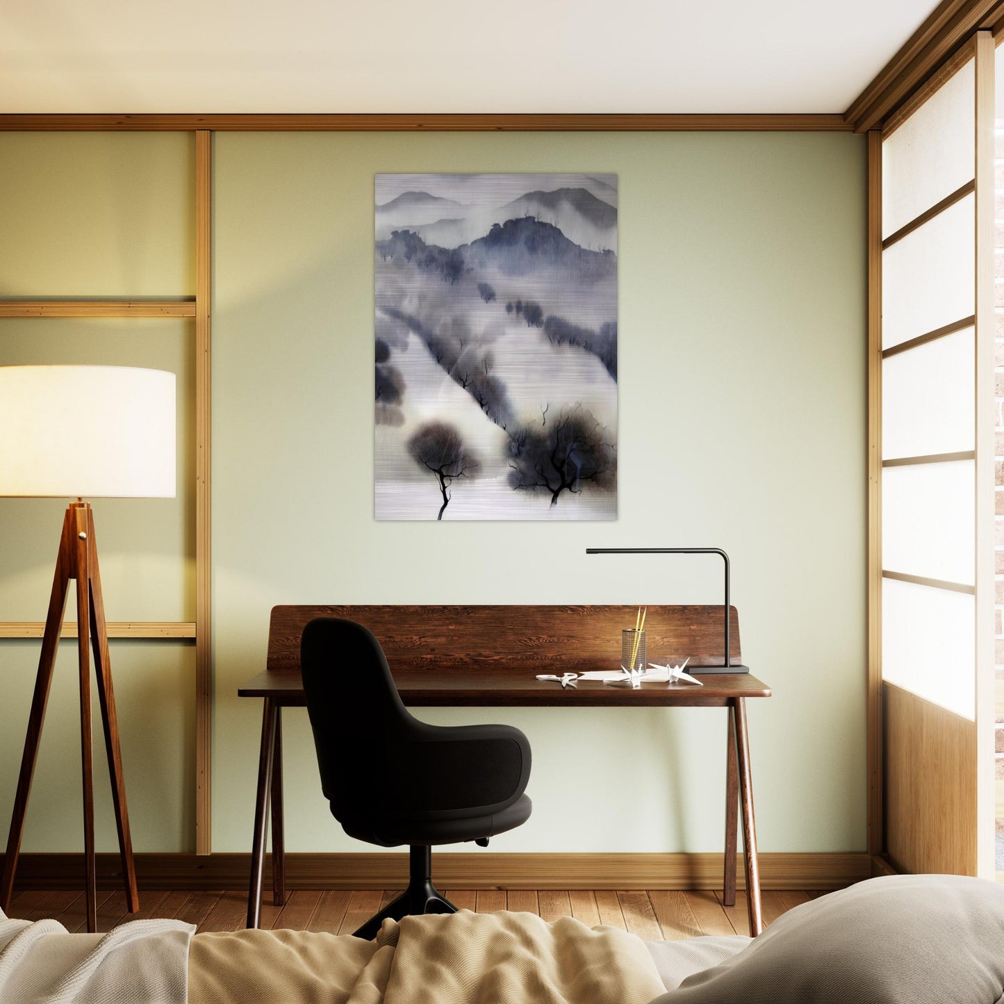 California landscape - Eyvind Earle Brushed Aluminum Print - 70x100 cm / 28x40 inches | Eyvind Earle Aluminum Print | Eyvind Earle Prints