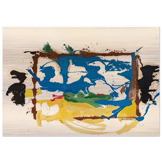 Swan Lake I, 1961- - Helen Frankenthaler Brushed Aluminum Print - 70x100 cm / 28x40 inches | Helen Frankenthaler Aluminum Print | Helen Frankenthaler Prints