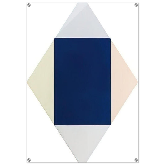 Blauer kern - 1969 - Max Bill Acrylic Print - 70x100 cm / 28x40″ inches | Max Bill Wall Art | Max Bill Prints