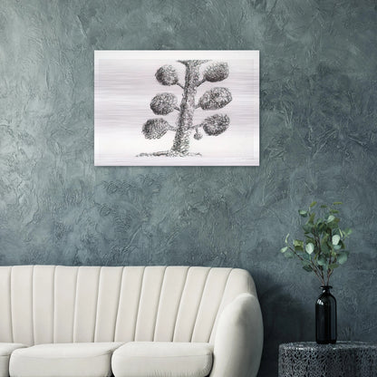 TREE 1998 - Louise Bourgeois Brushed Aluminum Print - 70x100 cm / 28x40 inches | Louise Bourgeois Aluminum Print | Louise Bourgeois Prints