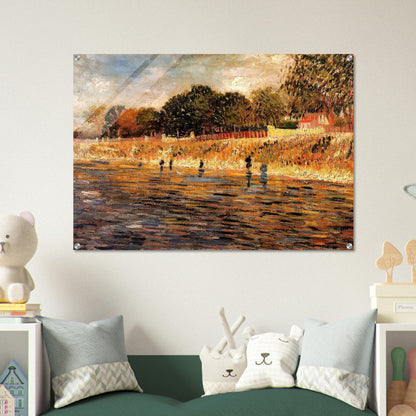 The Banks of the Seine - Vincent van Gogh Acrylic Print - 70x100 cm / 28x40″ inches
