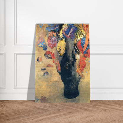 FLOWERS - Odilon Redon Brushed Aluminum Print - 70x100 cm / 28x40 inches | Odilon Redon Aluminum Print | Odilon Redon Prints