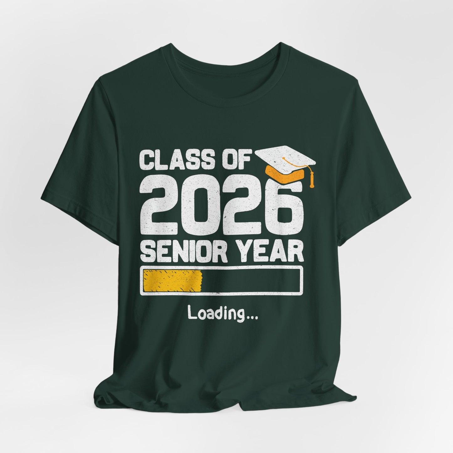 Klas van 2026 Laatstejaars T-shirt, Afstudeershirt, Unisex Afstudeergeschenk, Middelbare School Leerlingen Kleding, College Gebonden T-shirt