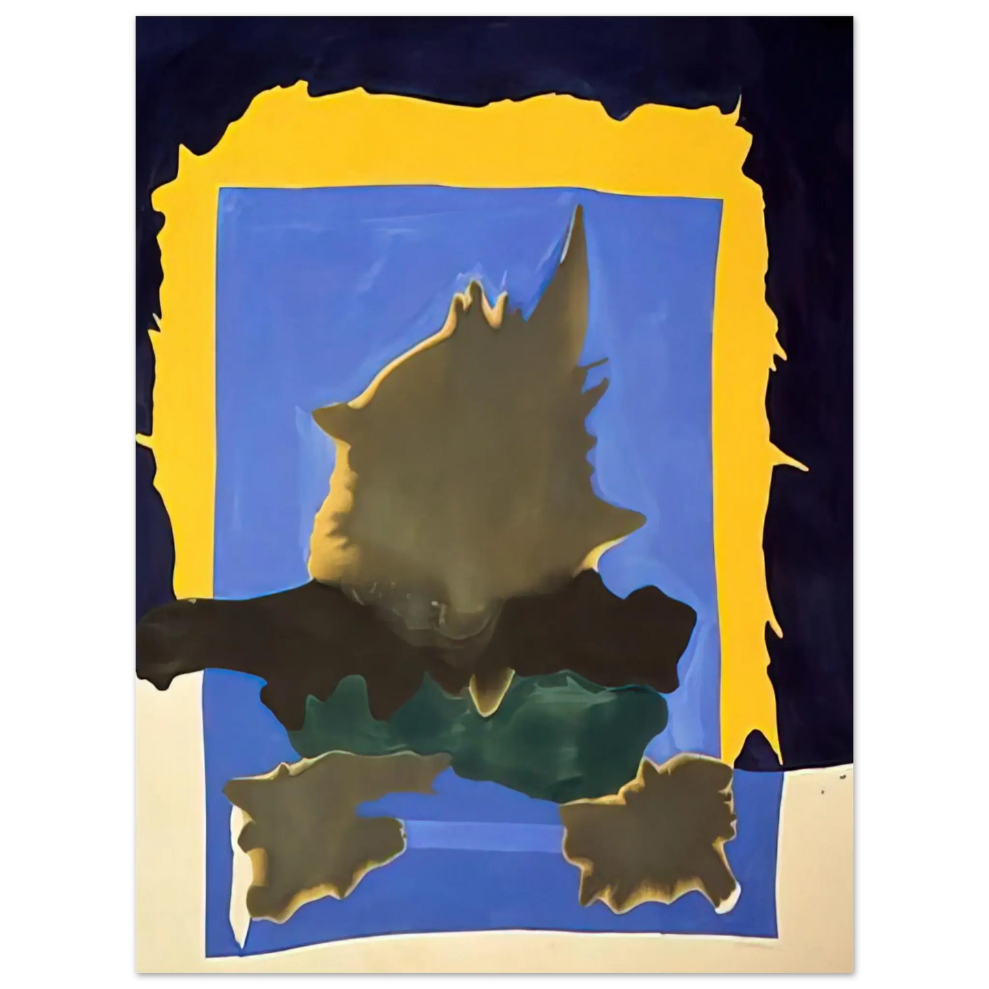 Helen Frankenthaler - Interior Landscape - 1964 Wall art - 15x20 cm / 6x8 Inches - Fine Art Poster - -