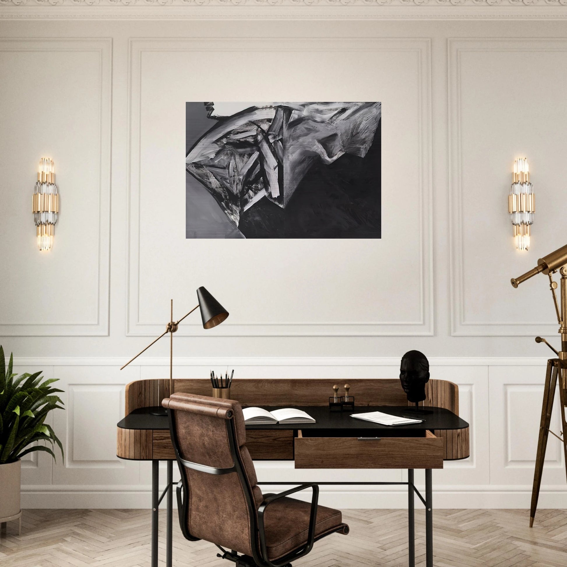 Jay DeFeo/BIG/Samurai No. 8 - Jay DeFeo Brushed Aluminum Print - 70x100 cm / 28x40 inches | Jay DeFeo Aluminum Print | Jay DeFeo Prints