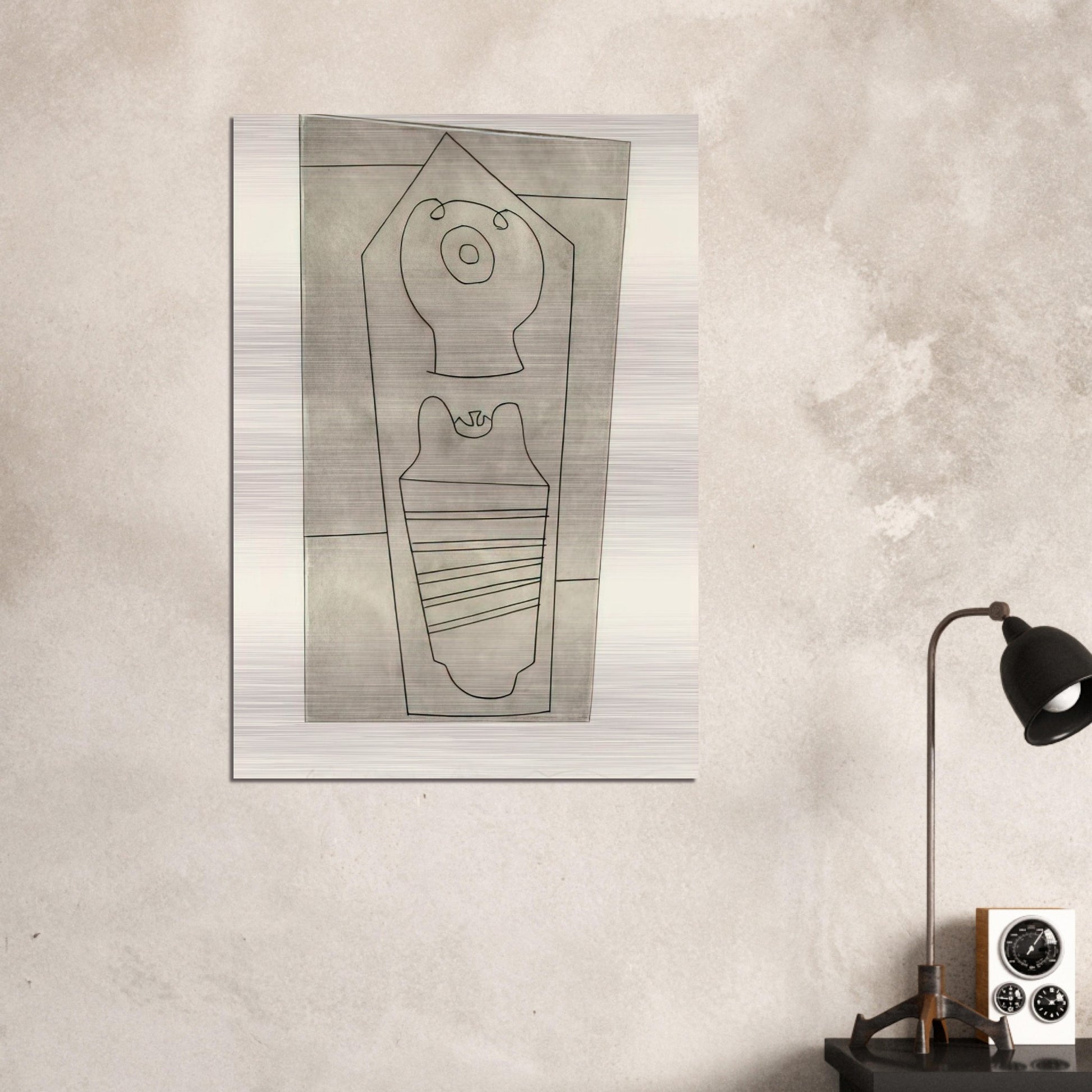 Turkish form - 1967 - Ben Nicholson Brushed Aluminum Print - 70x100 cm / 28x40 inches | Ben Nicholson Aluminum Print | Ben Nicholson Prints