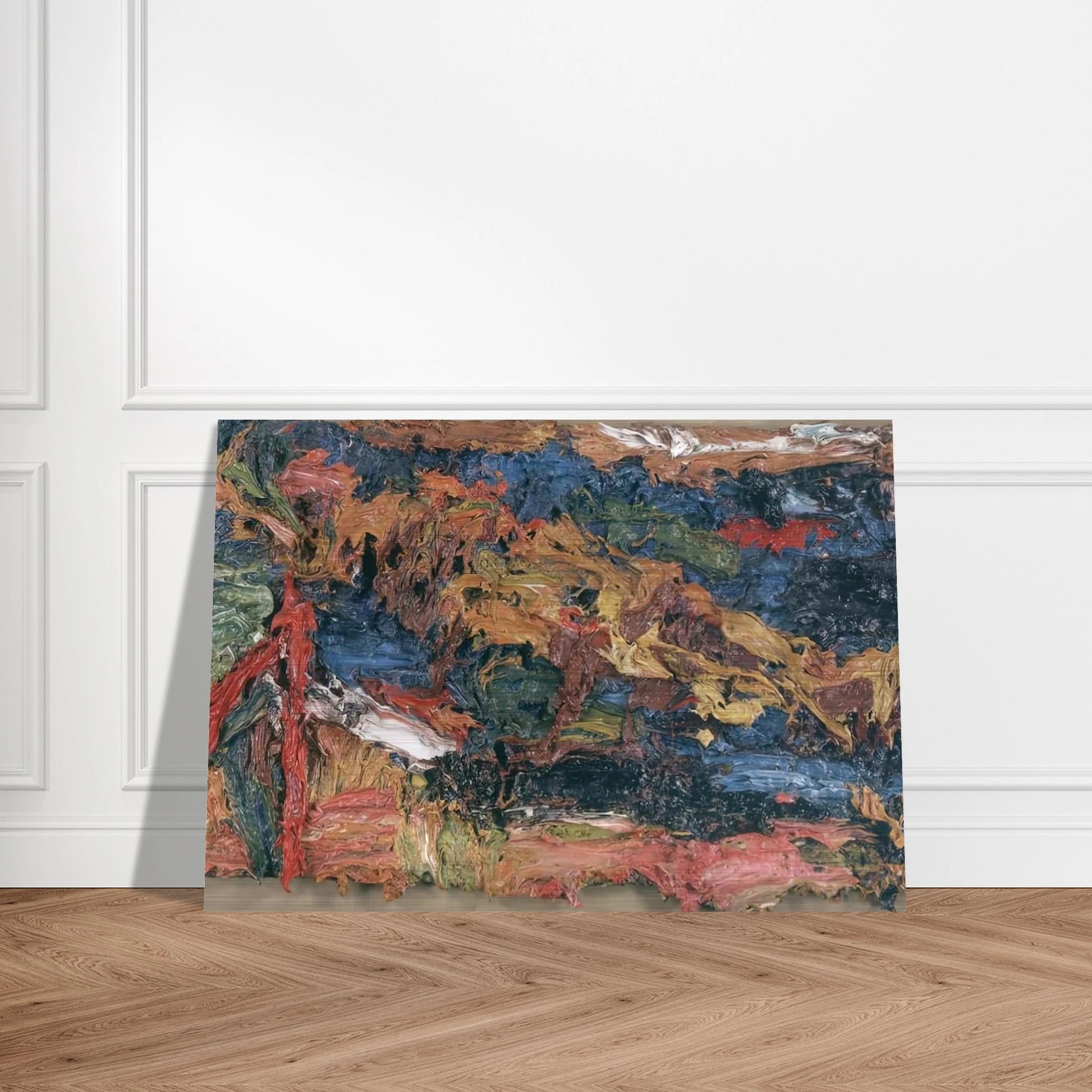 E O W ON HER BLUE EIDERDOWN III - Frank Auerbach Brushed Aluminum Print - 70x100 cm / 28x40 inches | Frank Auerbach Aluminum Print | Frank Auerbach Prints