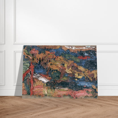 E O W ON HER BLUE EIDERDOWN III - Frank Auerbach Brushed Aluminum Print - 70x100 cm / 28x40 inches | Frank Auerbach Aluminum Print | Frank Auerbach Prints