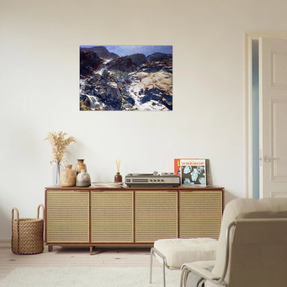 Glacier Streams - John Singer Sargent Brushed Aluminum Print - 70x100 cm / 28x40 inches | John Singer Sargent Aluminum Print | John Singer Sargent Prints