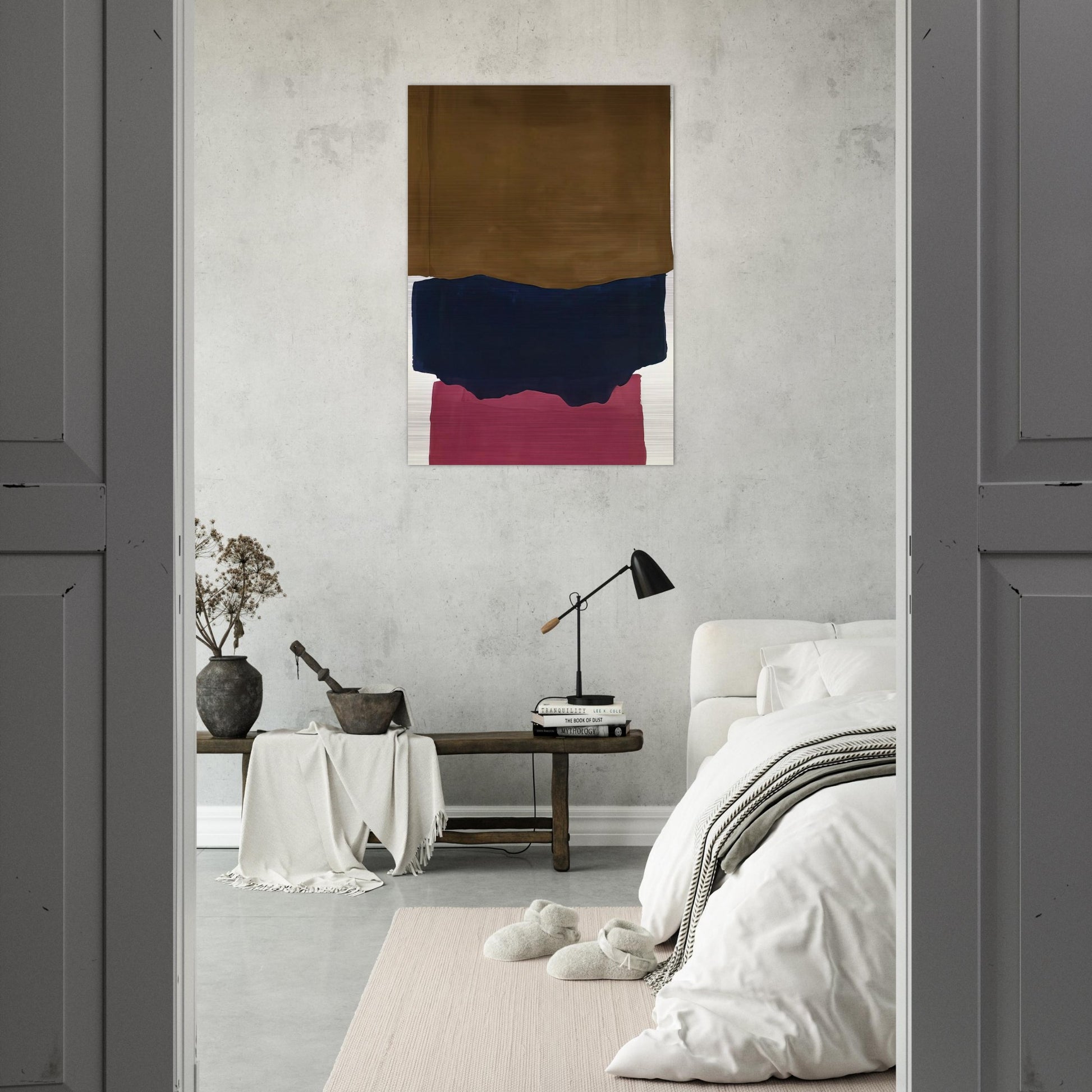 Indian Summer - 1967 - Helen Frankenthaler Brushed Aluminum Print - 70x100 cm / 28x40 inches | Helen Frankenthaler Aluminum Print | Helen Frankenthaler Prints