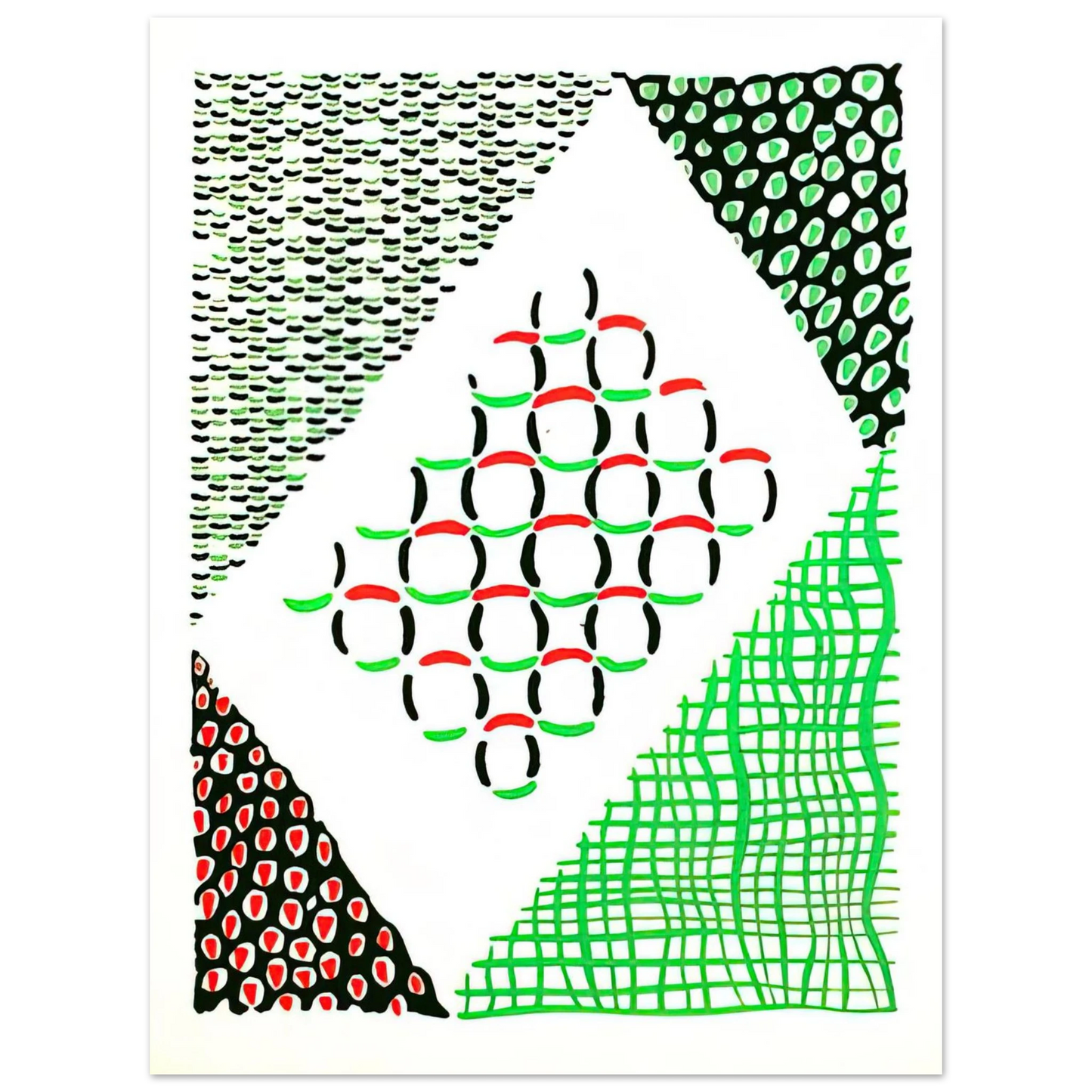 Sonia Delaunay - COMPOSITION 19  75x100 cm / 30x40inches Fine Art Poster