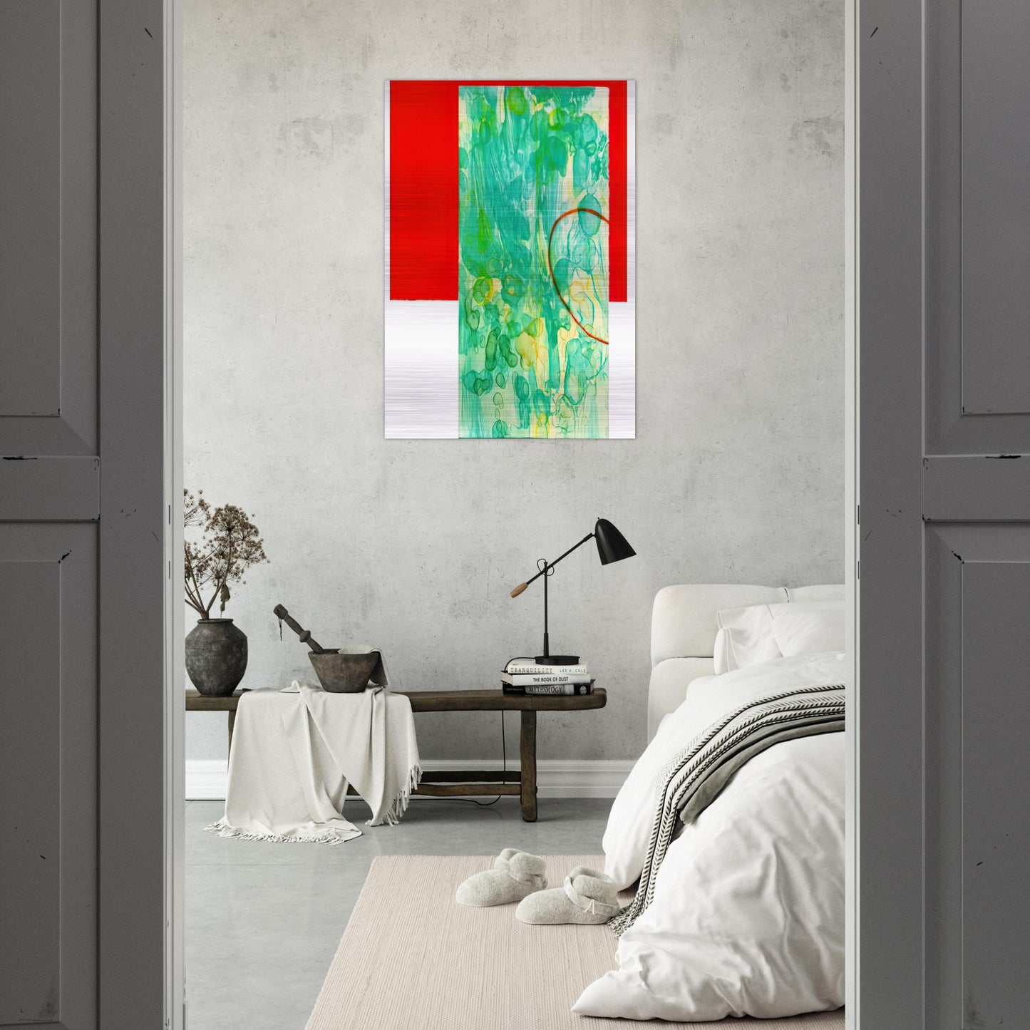 Bluest - Sam Gilliam Brushed Aluminum Print - 70x100 cm / 28x40 inches | Sam Gilliam Aluminum Print | Sam Gilliam Prints