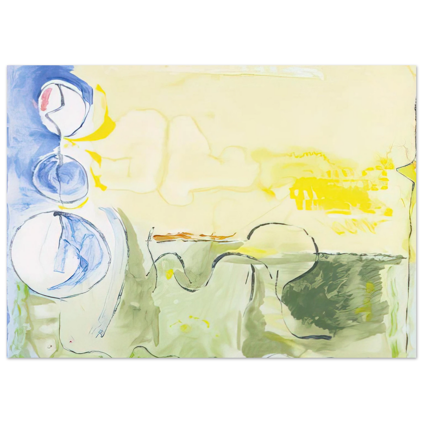Helen Frankenthaler - Flotilla - 2006 Wall art - A0 (84.1 x 118.9  cm) - Fine Art Poster-canvas - -
