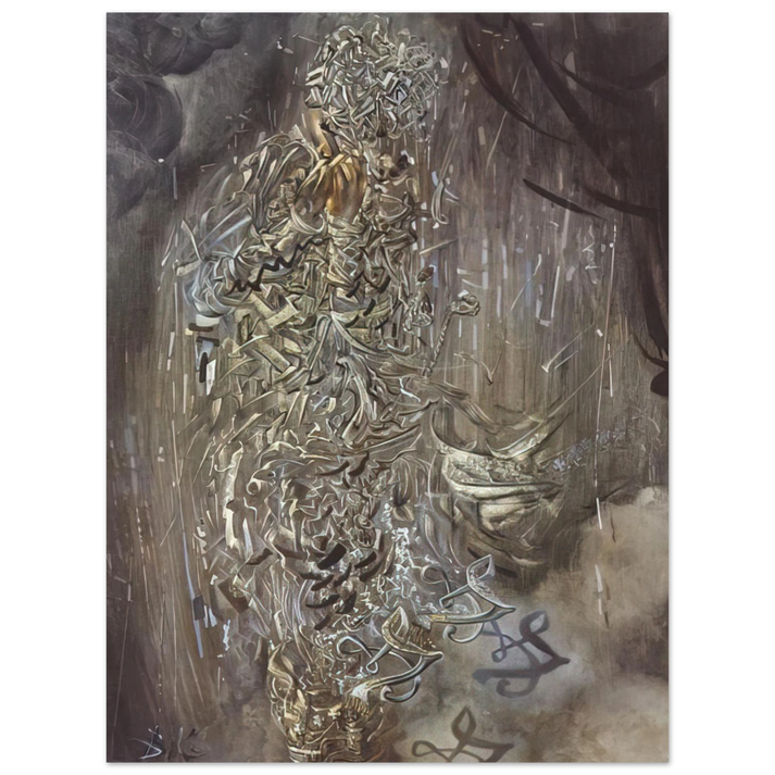 Salvador Dali - SAINT SURROUNDED BY THREE PI MESONS  75x100 cm / 30x40inches Fine Art Poster