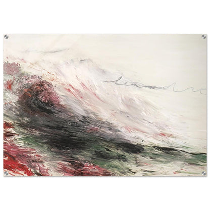 Hero and Leandro  A Painting in Four Parts  Part I - Cy Twombly Acrylic Print - 70x100 cm / 28x40″ inches