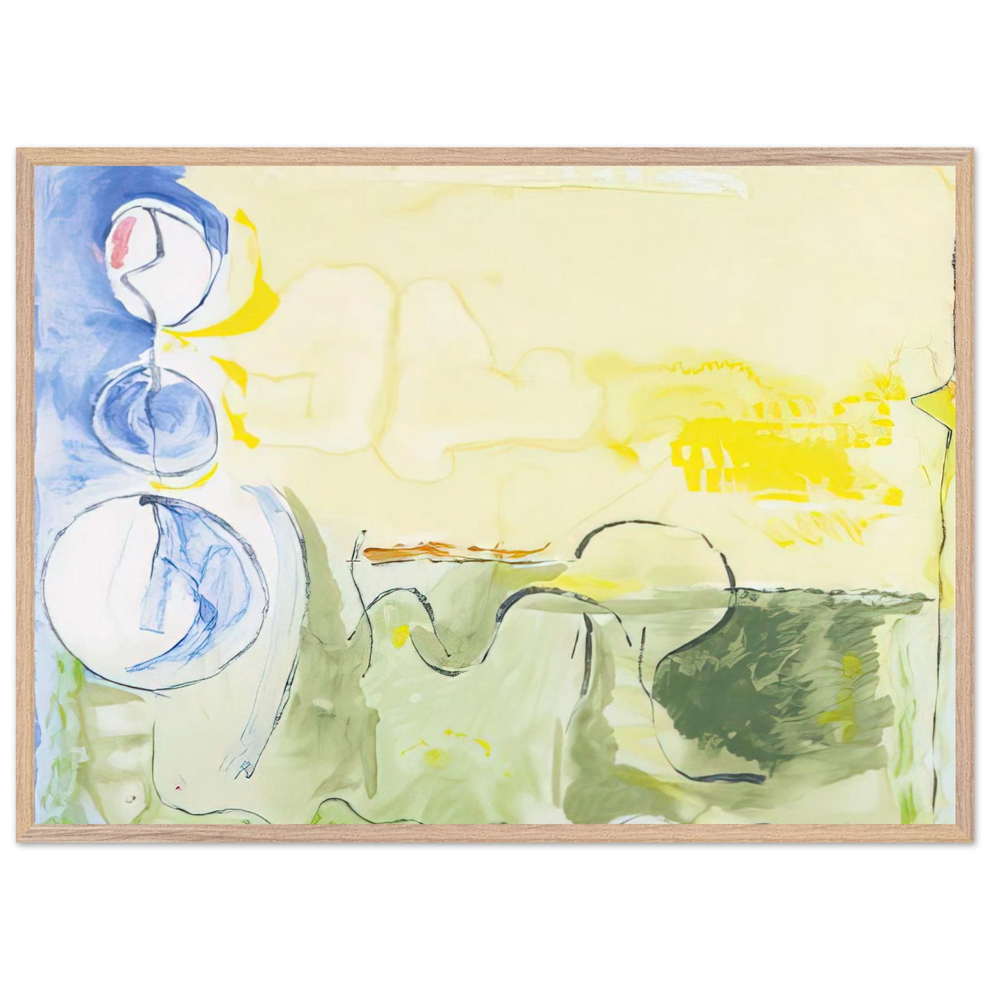 Helen Frankenthaler - Flotilla - 2006 Wall art - 75x100 cm / 30x40 inches - Fine Art Poster-canvas - -