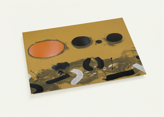 Orange Oval - 1972 By Adolph Gottlieb Pack of 10 Post Cards | Adolph Gottlieb Post Cards | A6 (10.5 x 14.8 cm) - 4.1 x 5.8 inches