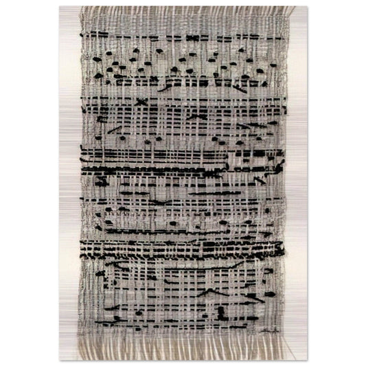 HAIKU 1961 - Anni Albers Brushed Aluminum Print - 70x100 cm / 28x40 inches | Anni Albers Aluminum Print | Anni Albers Prints