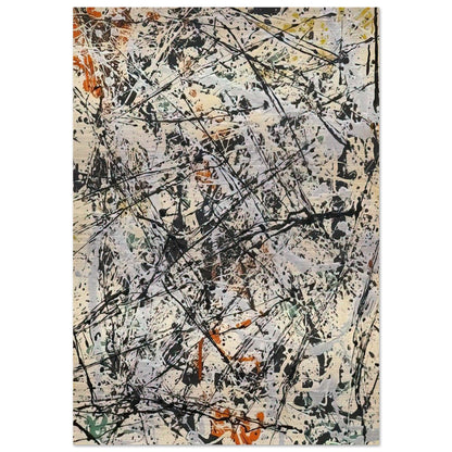 NUMBER 32 1947 - Jackson Pollock Brushed Aluminum Print - 70x100 cm / 28x40 inches | Jackson Pollock Aluminum Print | Jackson Pollock Prints