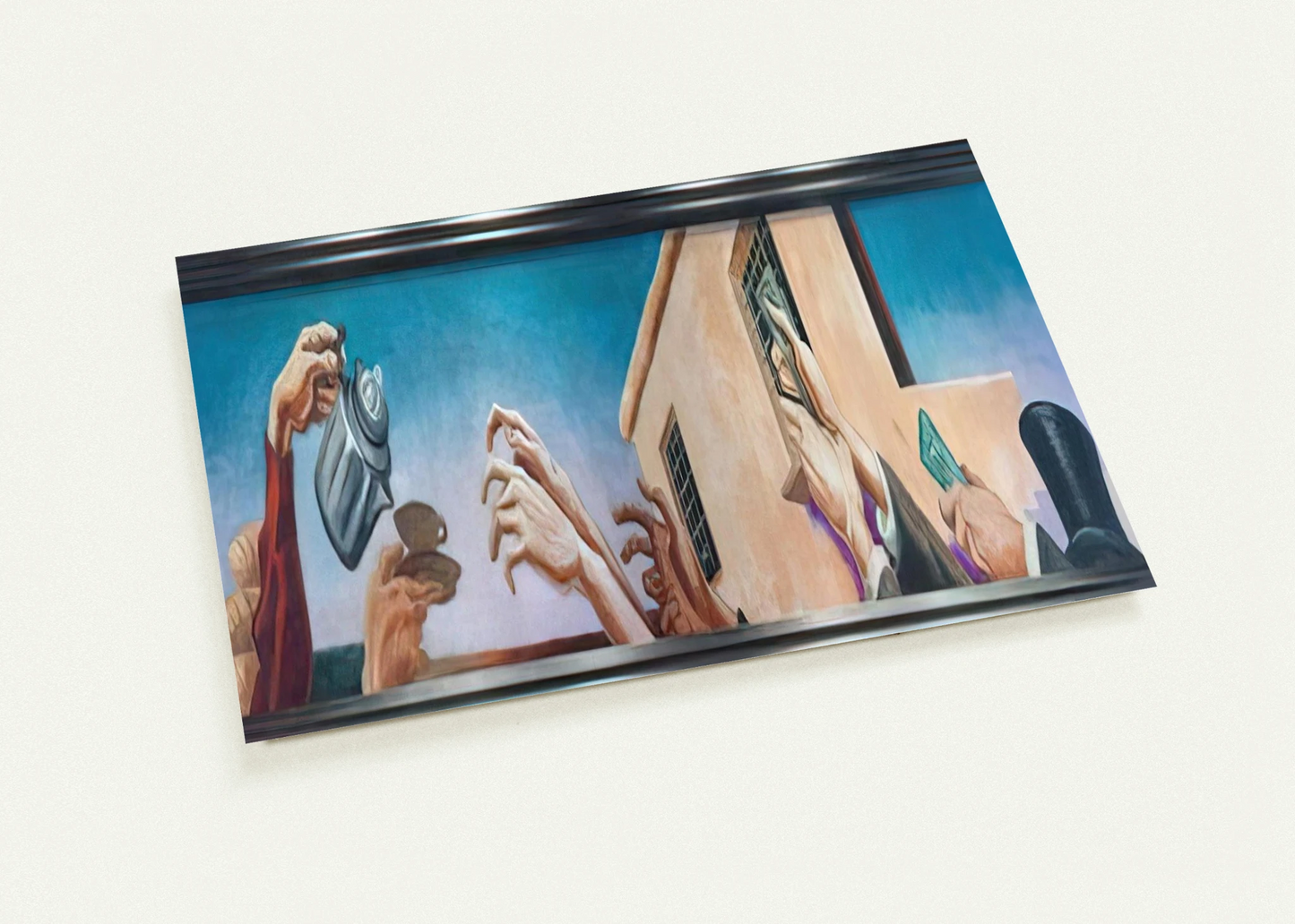 OUTREACHING HANDS 1931 By Thomas Hart Benton Pack of 10 Post Cards | Thomas Hart Benton Post Cards | A6 (10.5 x 14.8 cm) - 4.1 x 5.8 inches