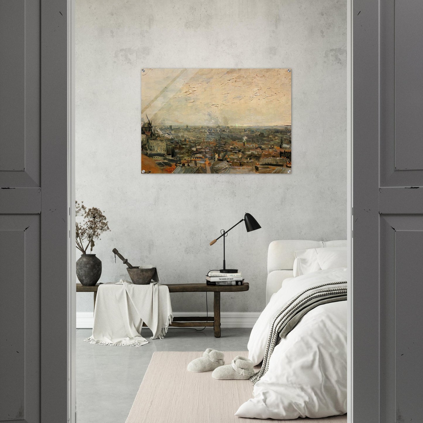 View of Paris from Montmartre - Vincent van Gogh Acrylic Print - 70x100 cm / 28x40″ inches