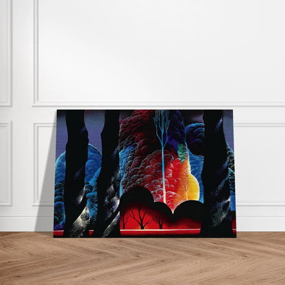 Forest Symphony - Eyvind Earle Brushed Aluminum Print - 70x100 cm / 28x40 inches | Eyvind Earle Aluminum Print | Eyvind Earle Prints