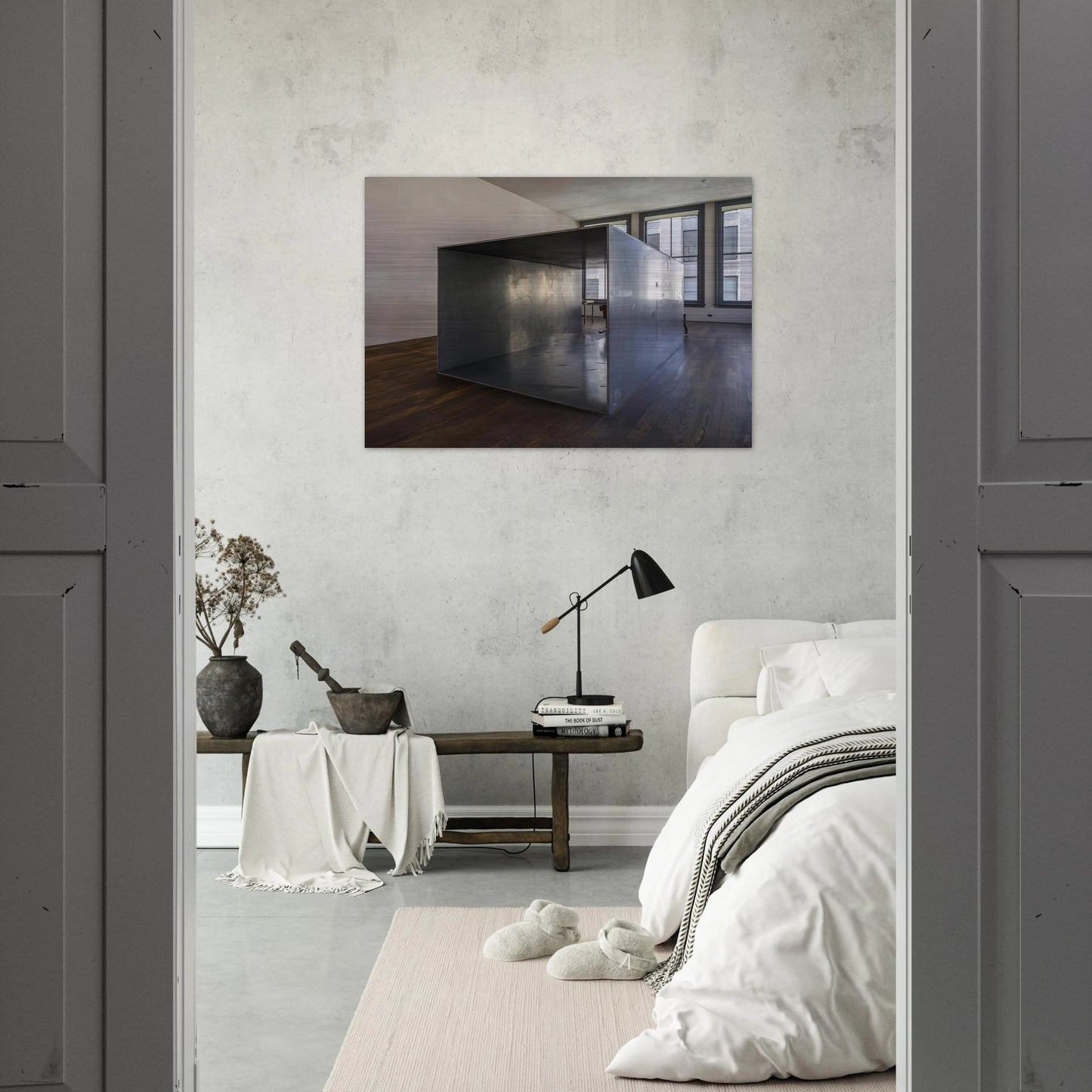 Untitled 101 Spring Street - 1969 - Donald Judd Brushed Aluminum Print - 70x100 cm / 28x40 inches | Donald Judd Aluminum Print | Donald Judd Prints