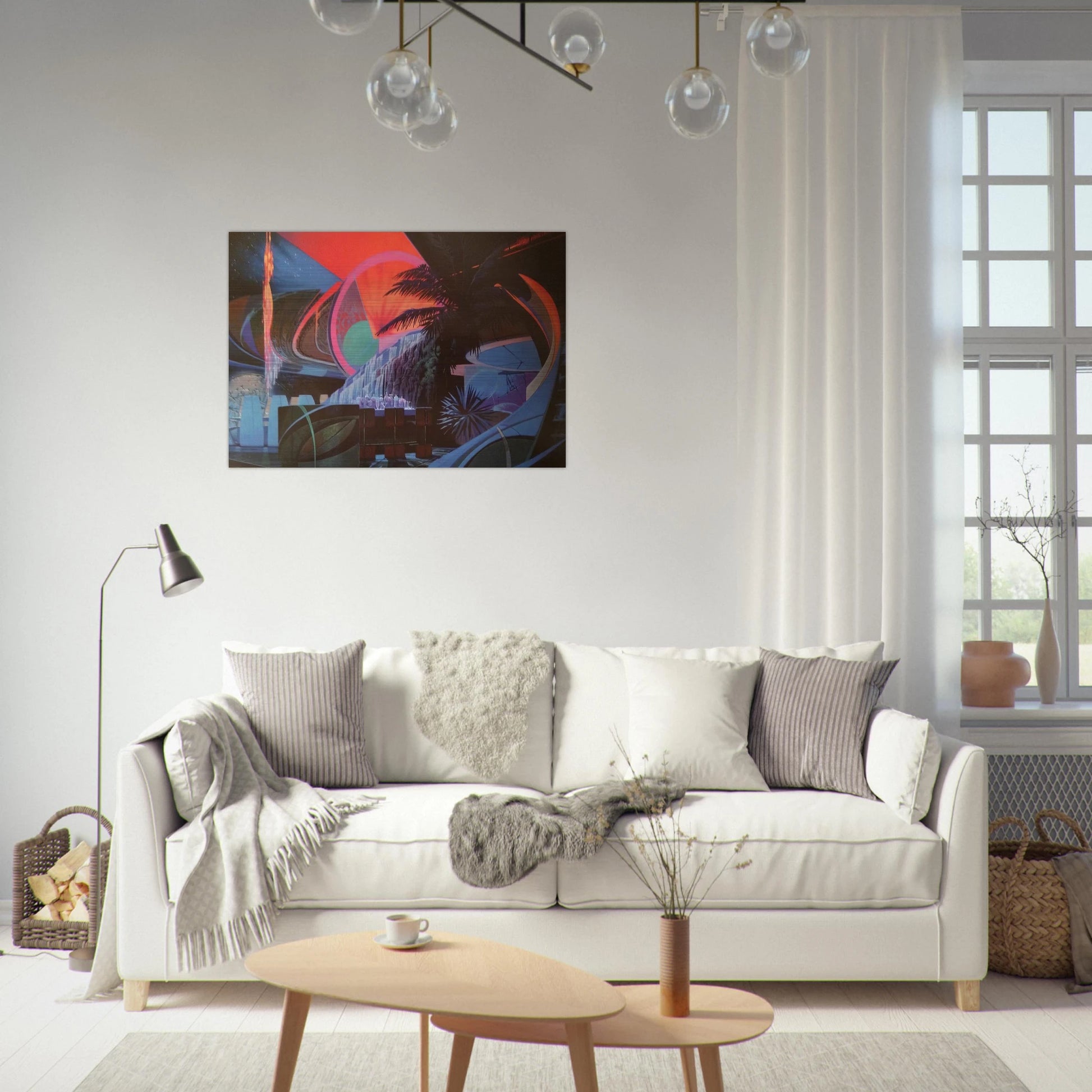 Syd Mead - Syd Mead Brushed Aluminum Print - 70x100 cm / 28x40 inches | Syd Mead Aluminum Print | Syd Mead Prints