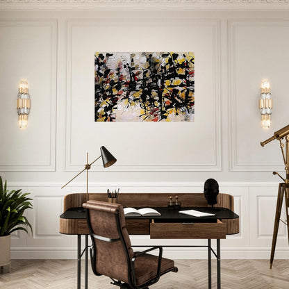 Untitled - Jean-Paul Riopelle Brushed Aluminum Print - 70x100 cm / 28x40 inches | Jean-Paul Riopelle Aluminum Print | Jean-Paul Riopelle Prints