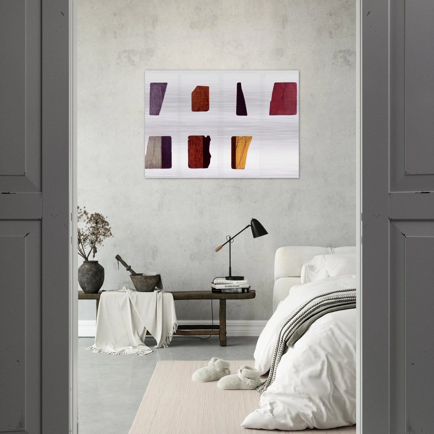 FRAGMENTS I VII 1998 - Robert Mangold Brushed Aluminum Print - 70x100 cm / 28x40 inches | Robert Mangold Aluminum Print | Robert Mangold Prints
