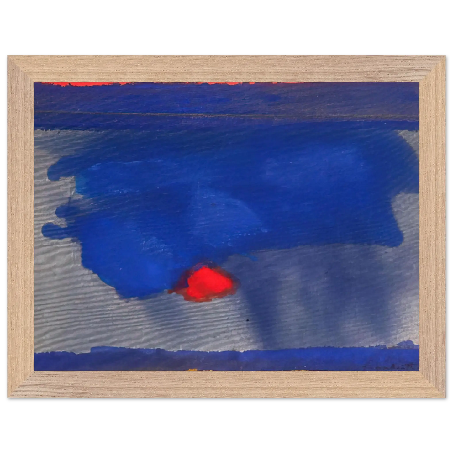 Helen Frankenthaler - Provincetown - 1964 Wall art - A2 (42 x 59.4  cm) - Premium Wooden Framed Poster With Fine Art Paper - Black frame
