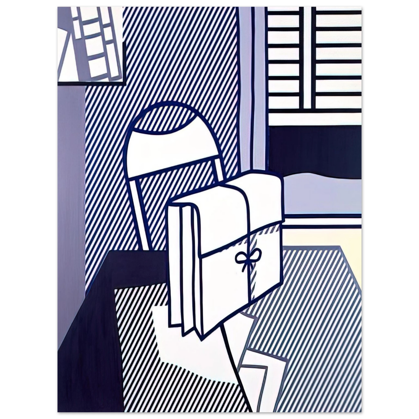 Roy Lichtenstein - STILL LIFE WITH DOSSIER 1976  75x100 cm / 30x40inches Fine Art Poster