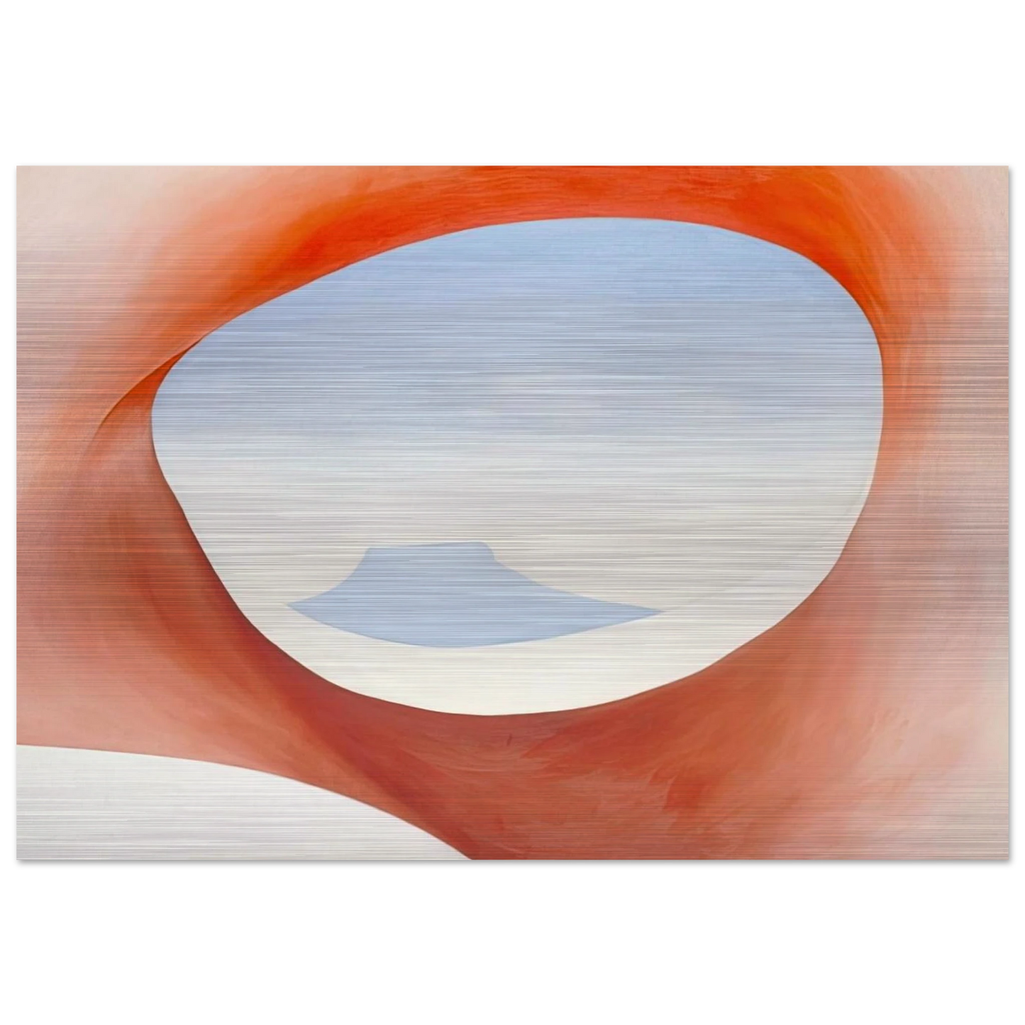 Pedernal - From the Ranch I - Georgia O'Keeffe Brushed Aluminum Print - 70x100 cm / 28x40 inches | Georgia O'Keeffe Aluminum Print | Georgia O'Keeffe Prints
