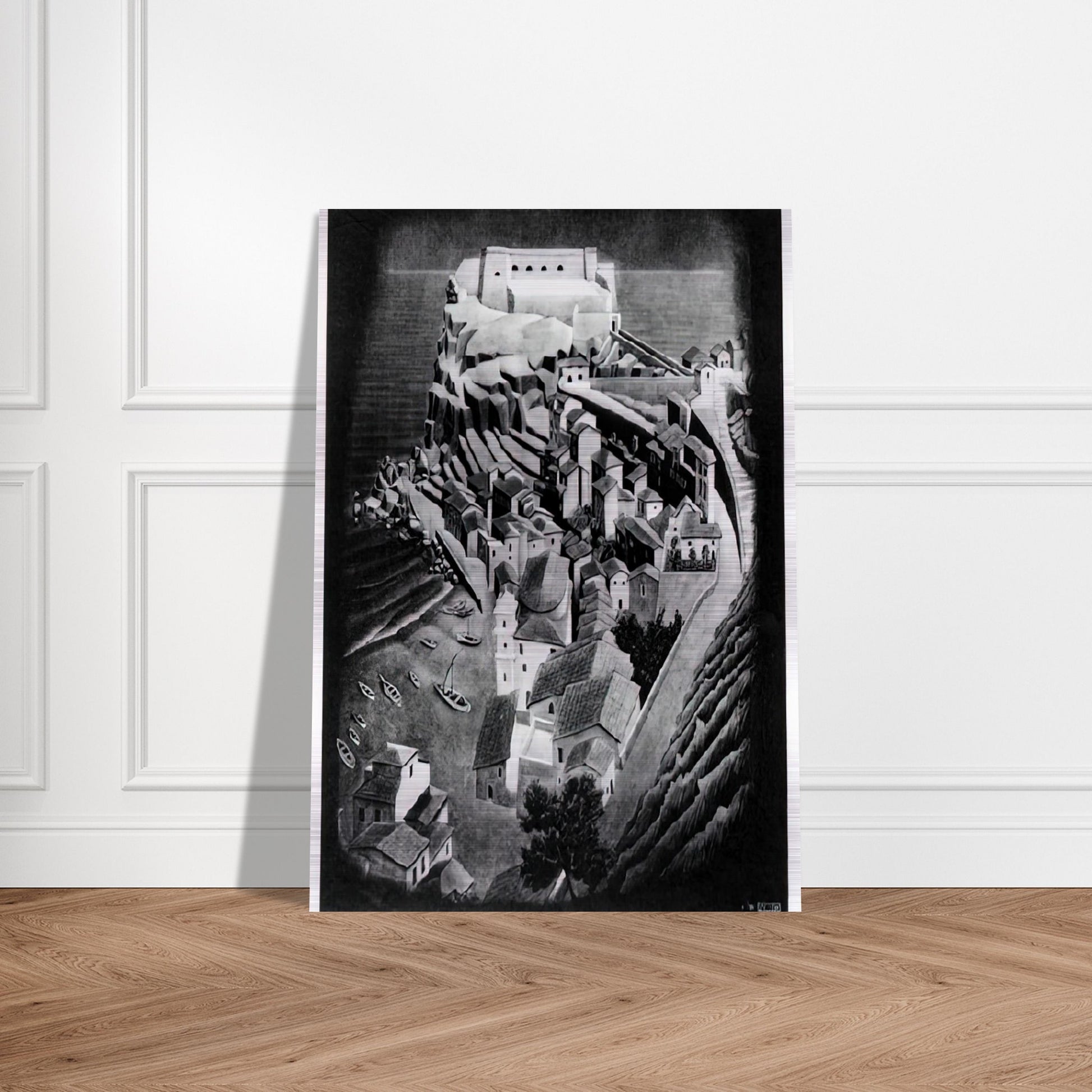 SCILLA CALABRIA JANUARY 1931 1931 - MC Escher Brushed Aluminum Print - 70x100 cm / 28x40 inches | MC Escher Aluminum Print | MC Escher Prints