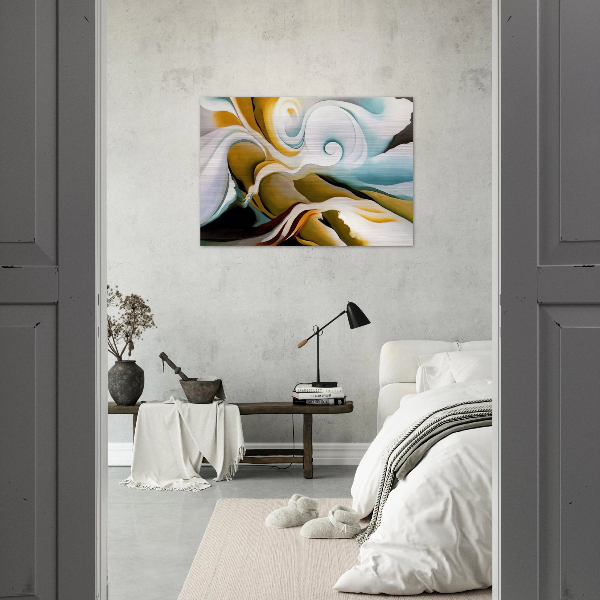 Nature Forms Gasp - Georgia O'Keeffe Brushed Aluminum Print - 70x100 cm / 28x40 inches | Georgia O'Keeffe Aluminum Print | Georgia O'Keeffe Prints