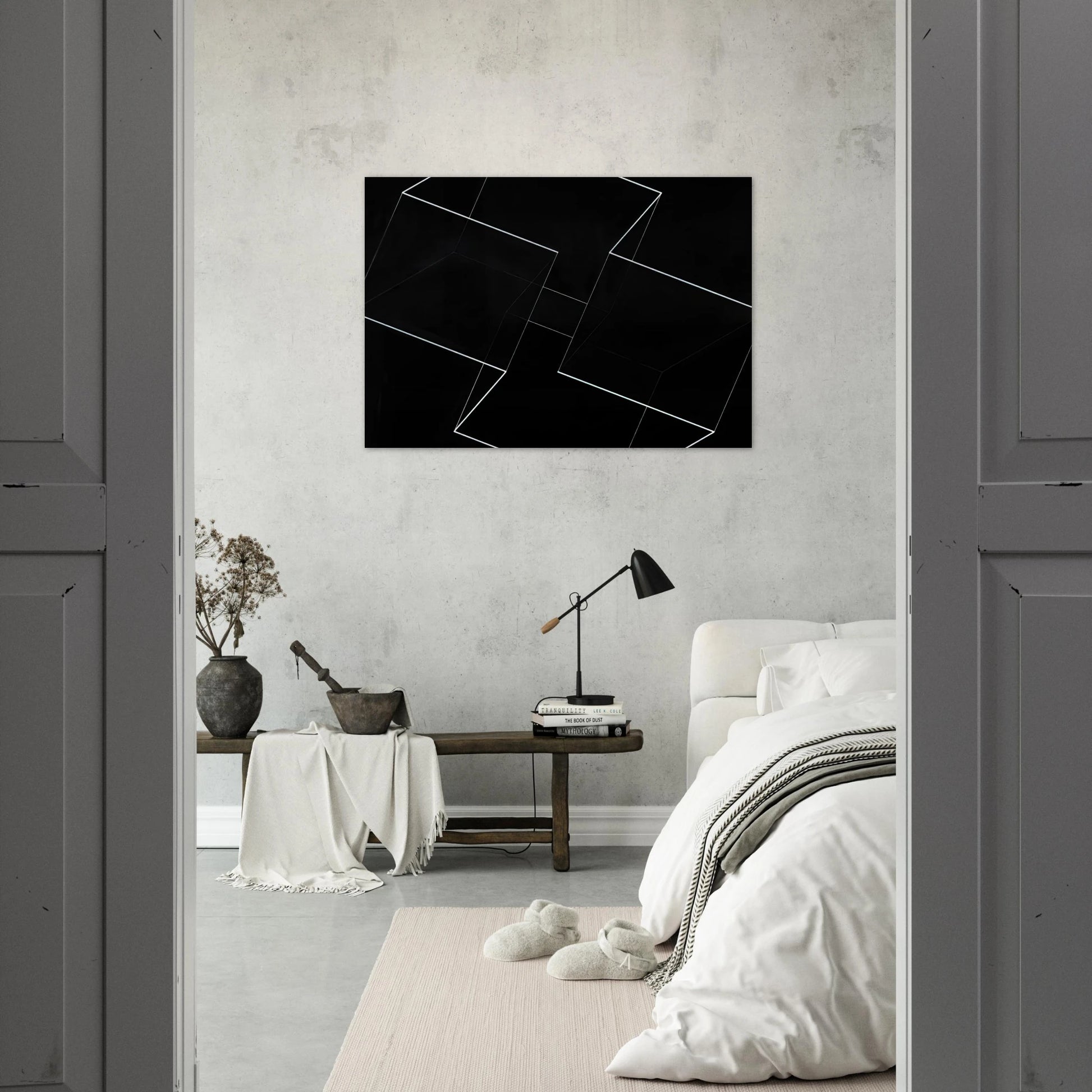 STRUCTURAL CONSTELLATION ALPHA 1954 - Josef Albers Brushed Aluminum Print - 70x100 cm / 28x40 inches | Josef Albers Aluminum Print | Josef Albers Prints