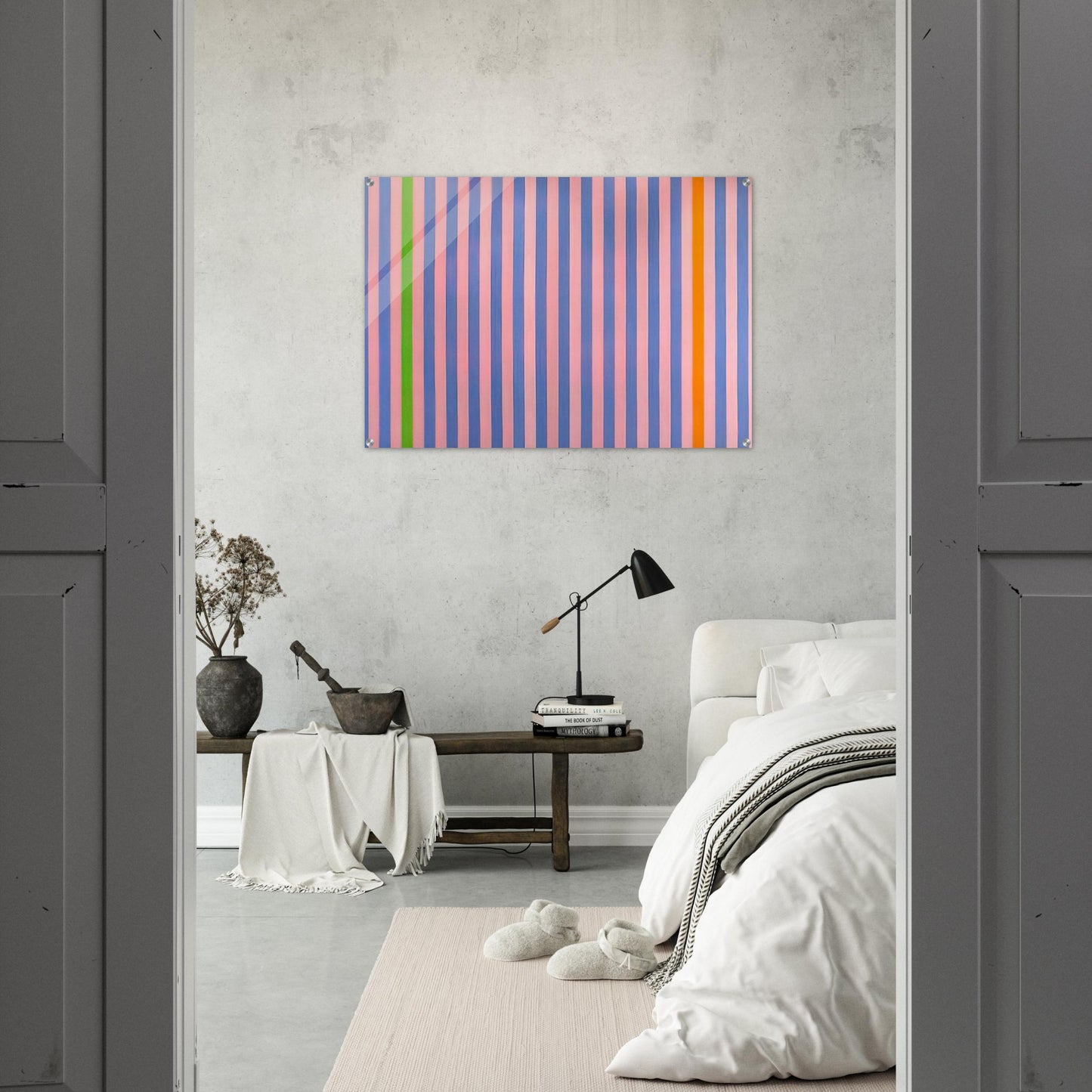 Sweet Score-Skylark - 1960 - Gene Davis Acrylic Print - 70x100 cm / 28x40″ inches