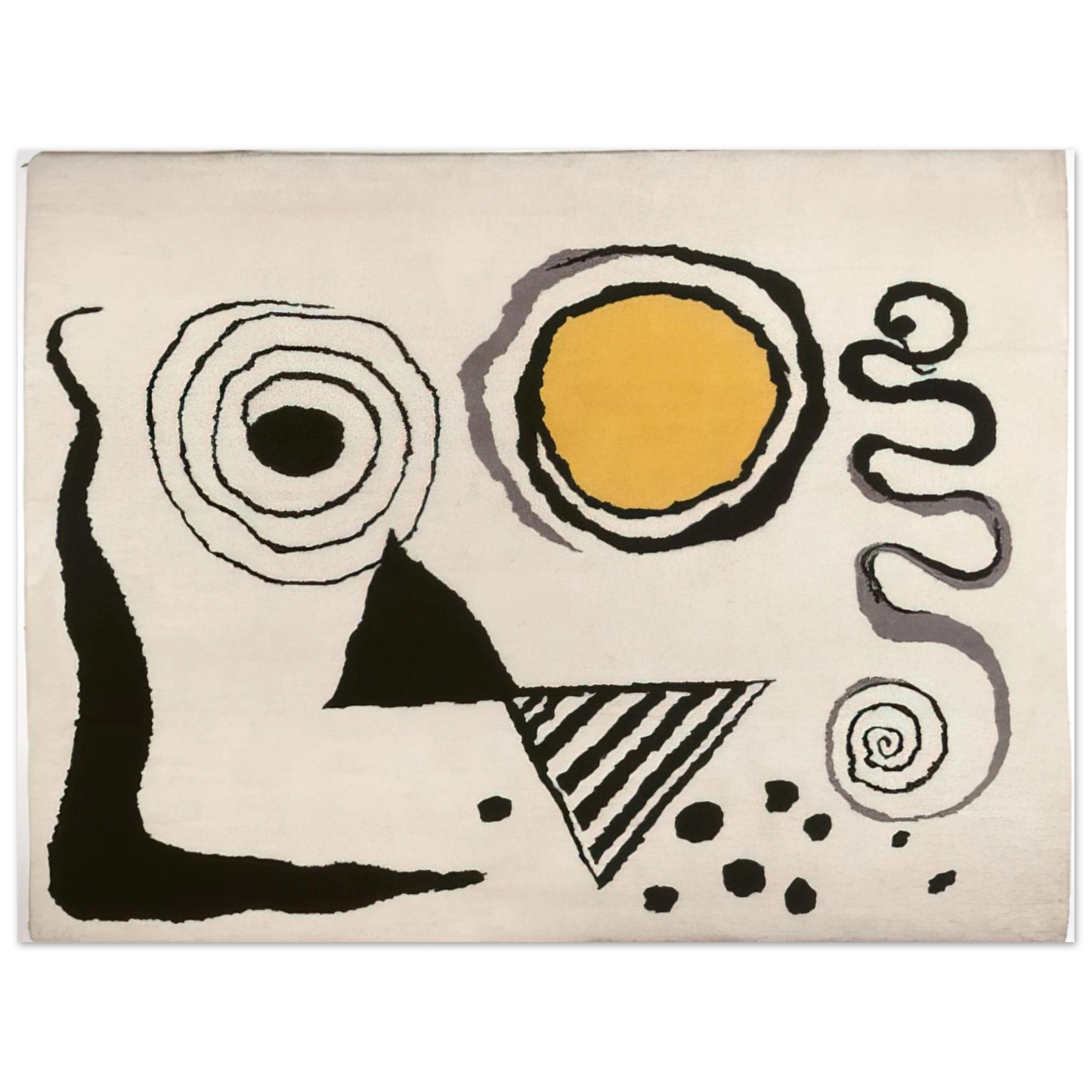Alexander Calder - CERCLE JAUNE 1953 Fine Art Poster