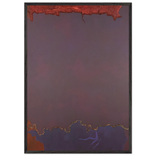Infinity Field - 1973 - Theodoros Stamos 70x100 cm / 28x40 inches Framed Art Print – Black Wooden Frame