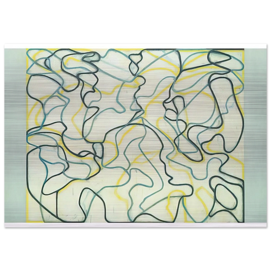 Second Letter Zen Spring - 2009 - Brice Marden Brushed Aluminum Print - 70x100 cm / 28x40 inches | Brice Marden Aluminum Print | Brice Marden Prints